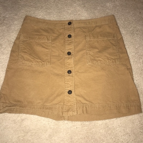 GAP Dresses & Skirts - GAP Corduroy Brown Button Skirt